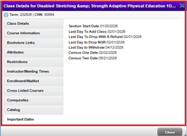 Class Search