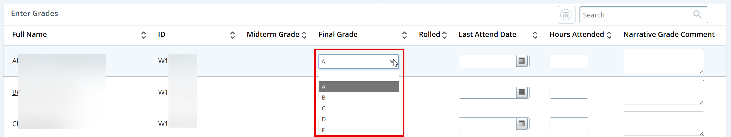 select grade