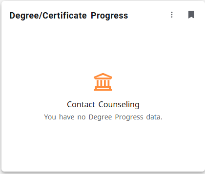 Degree/Certificate Progress