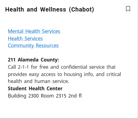 Health and Wellness - Chabot