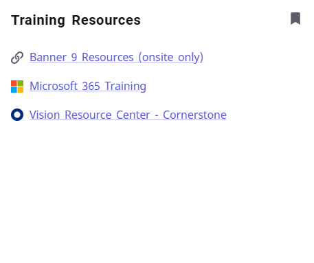 Training Resources