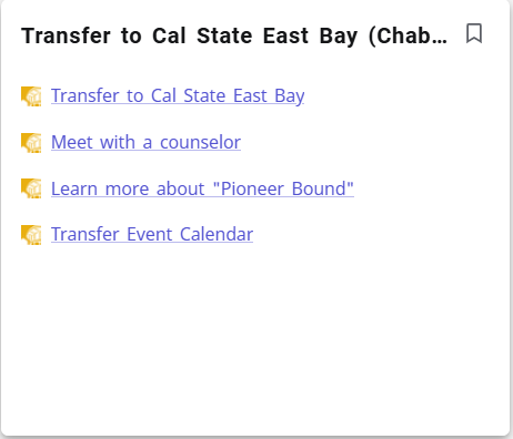 Transfer to Cal State East Bay - Chabot