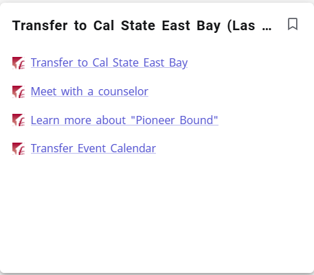 Transfer to Cal State East Bay -LPC